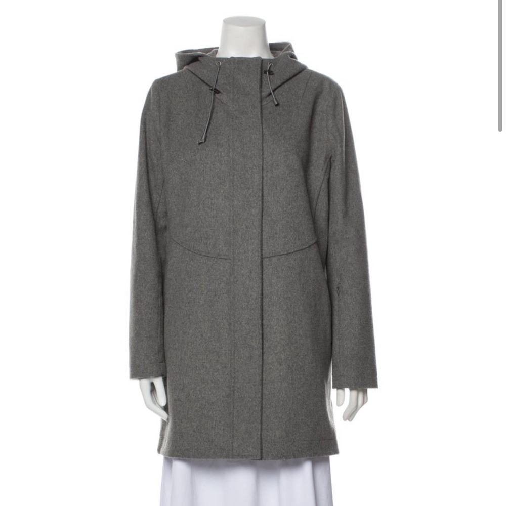 Pendleton Gray Wool Parka Coat - Small Petite - image 1